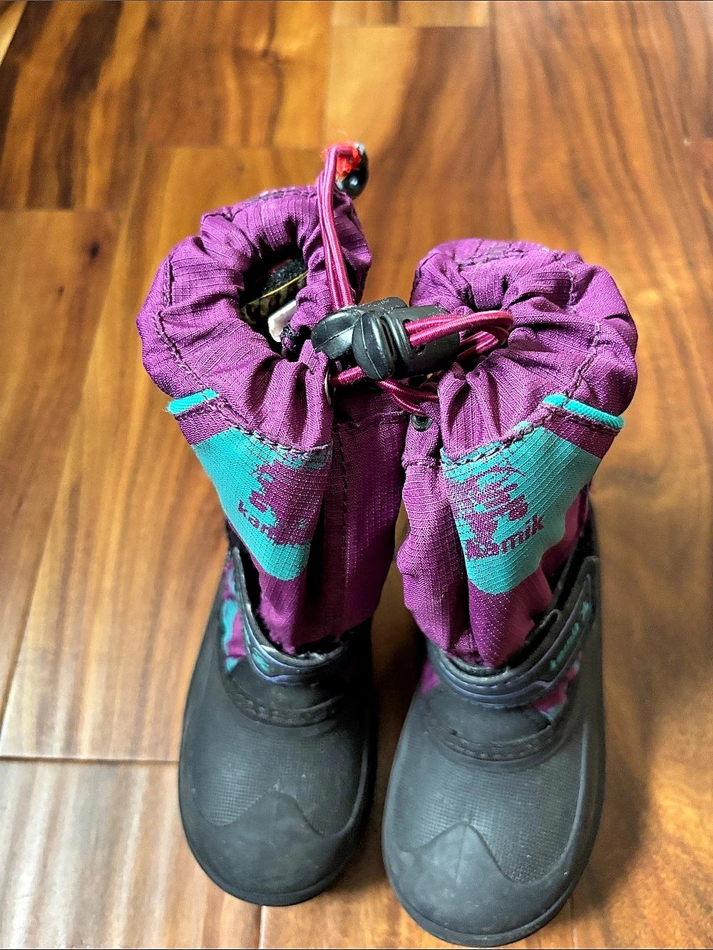 Kamik Snowbug 5 Winter Boots Black & Purple Girls US 11